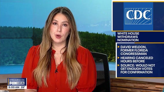 White House withdraws David Weldon's CDC nomination