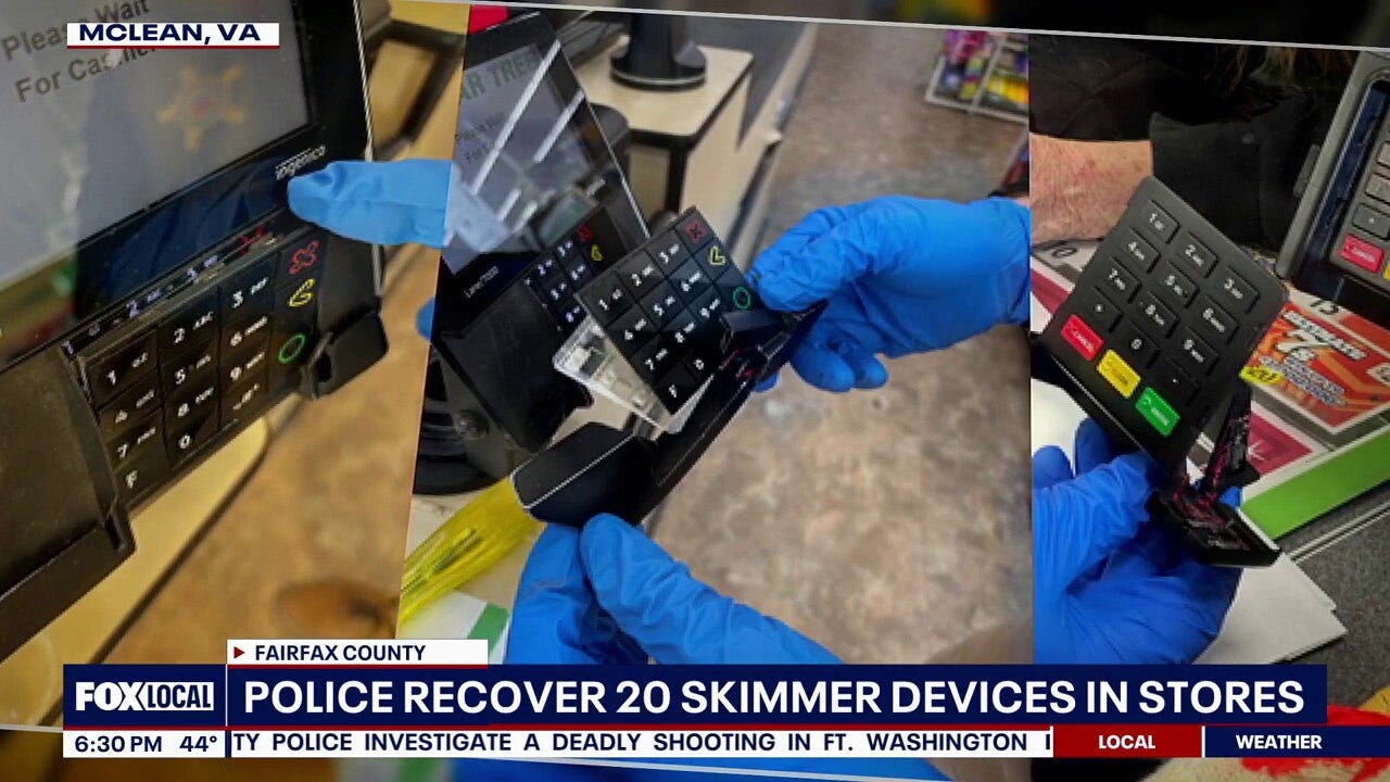 20 credit card skimmers found across Fairfax County, Herndon