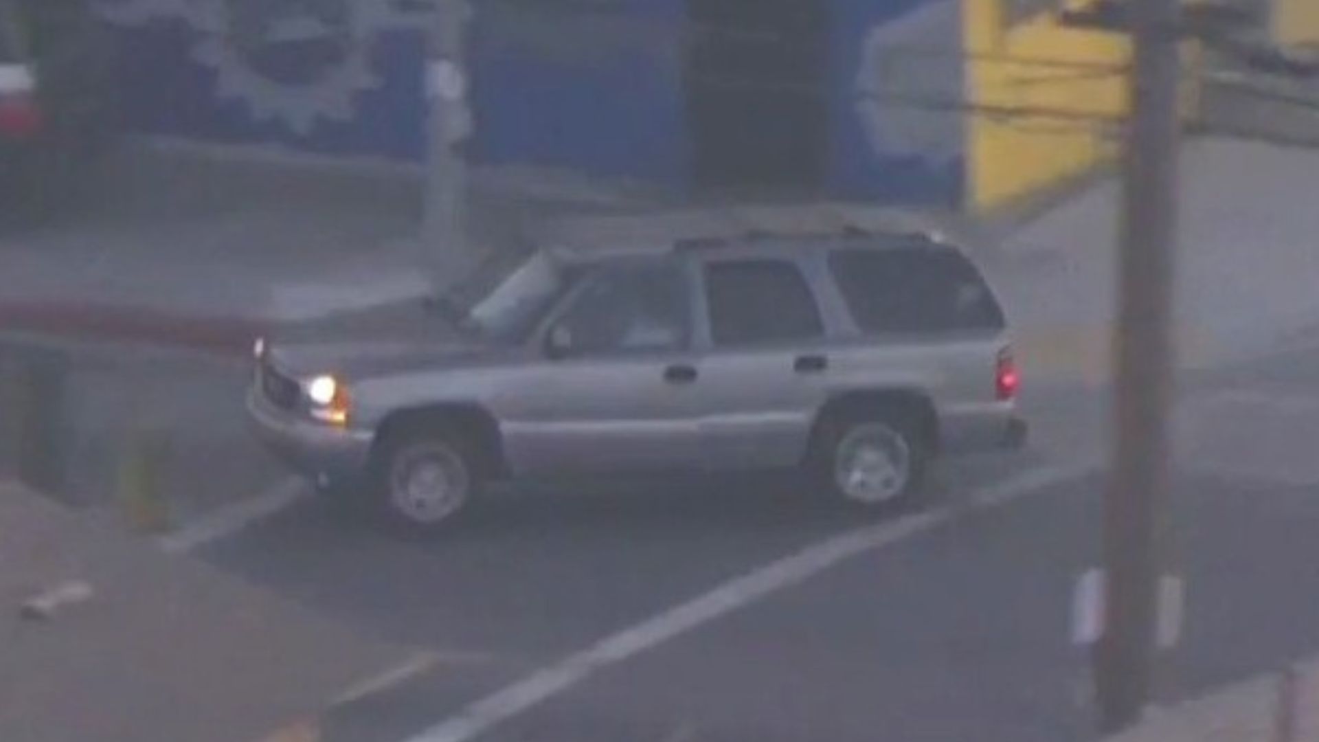 Possible stolen SUV swerves from cops