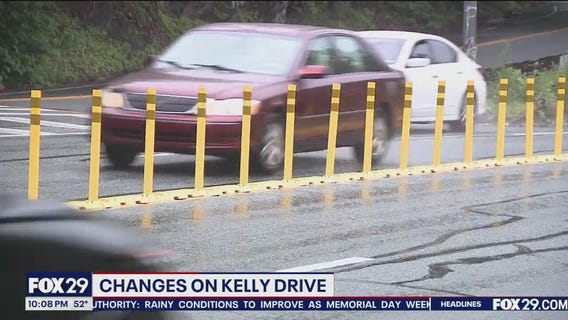 PennDOT installing physical barriers on Kelly Drive in effort to save lives