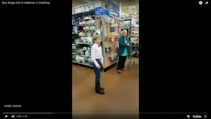 Walmart 'yodeling kid' Mason Ramsey stuns shoppers in viral video
