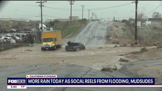 Southern California rain causes flooding and mudslides