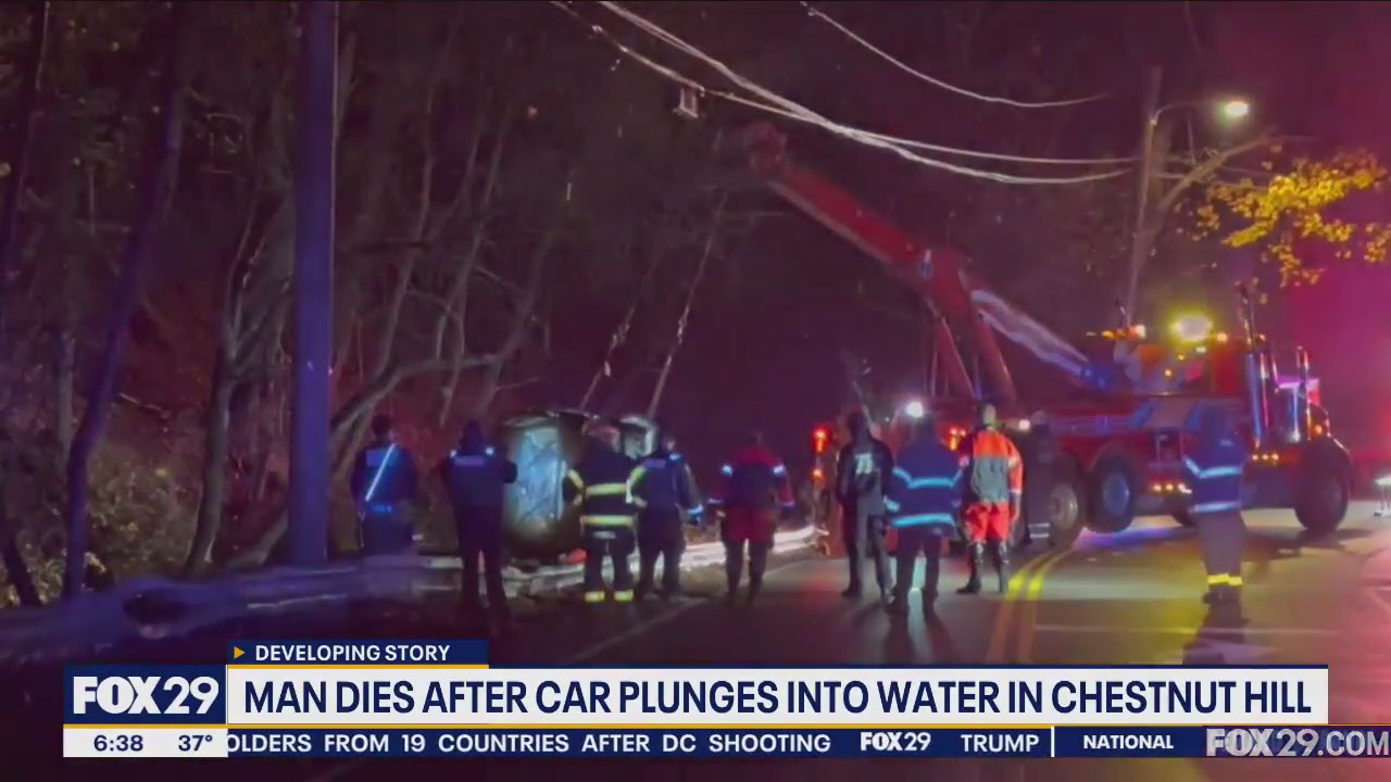 Man dies after car flips into creek in Philadelphia | FOX 29 Philadelphia