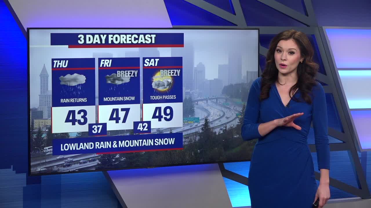 Rain, mountain snow return Thursday