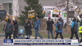 Amazon employees on strike
