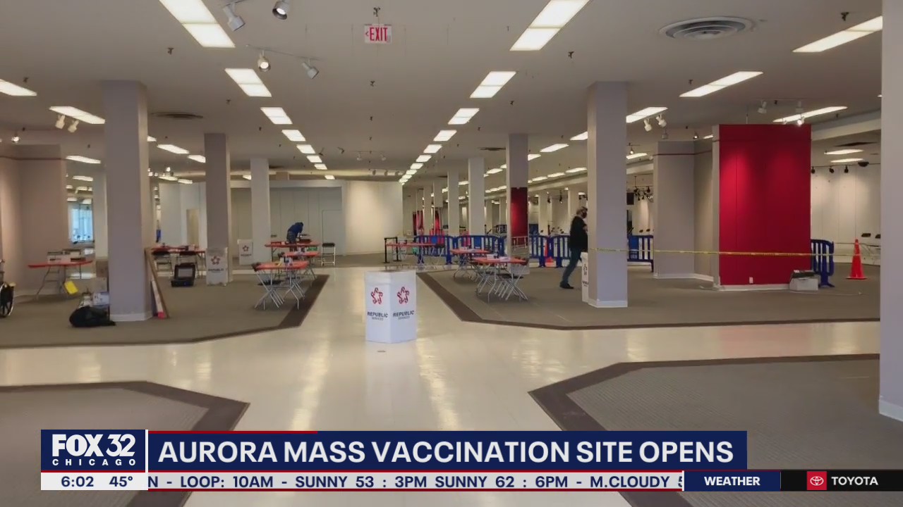 Mass vaccination site opens today in Aurora