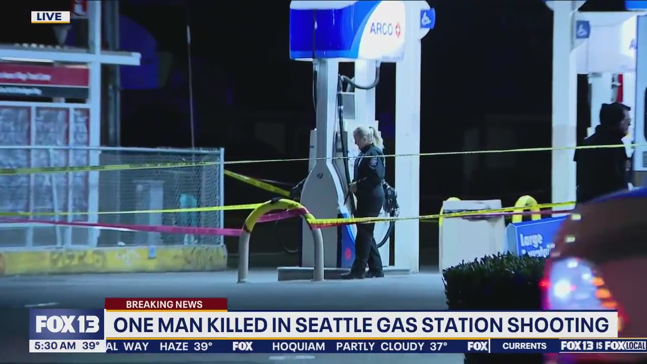 One man killed in Seattle gas station shooting | FOX 13 Seattle