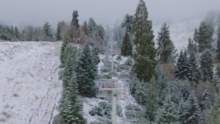 Fresh snow arrives at Big Bear Mountain Resort
