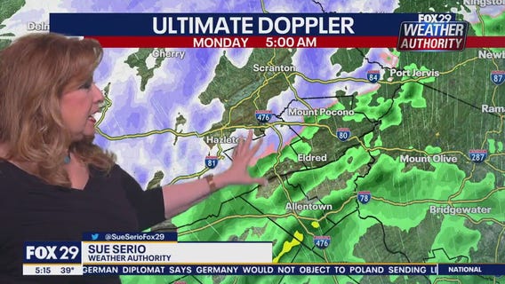 Weather Authority: Monday, 5 a.m. forecast