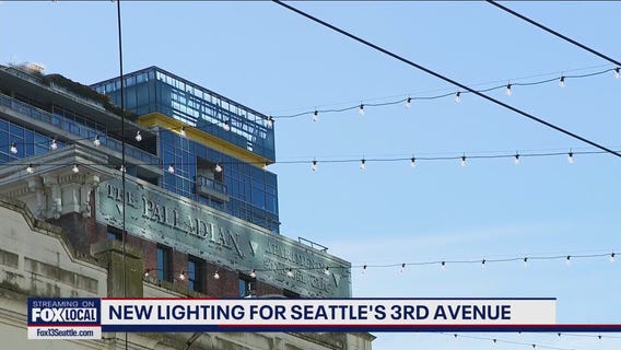 New lighting along Seattle's 3rd Avenue aims to reduce crime