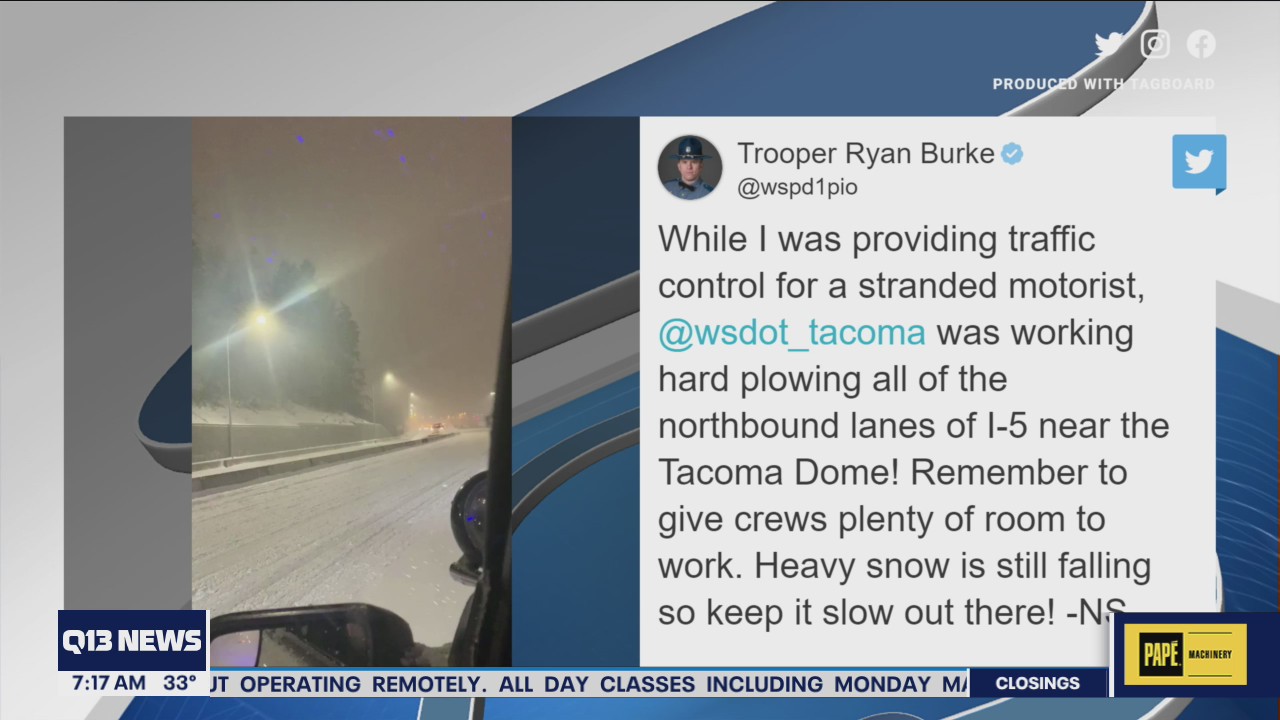 Road conditions in Pierce and Thurston counties