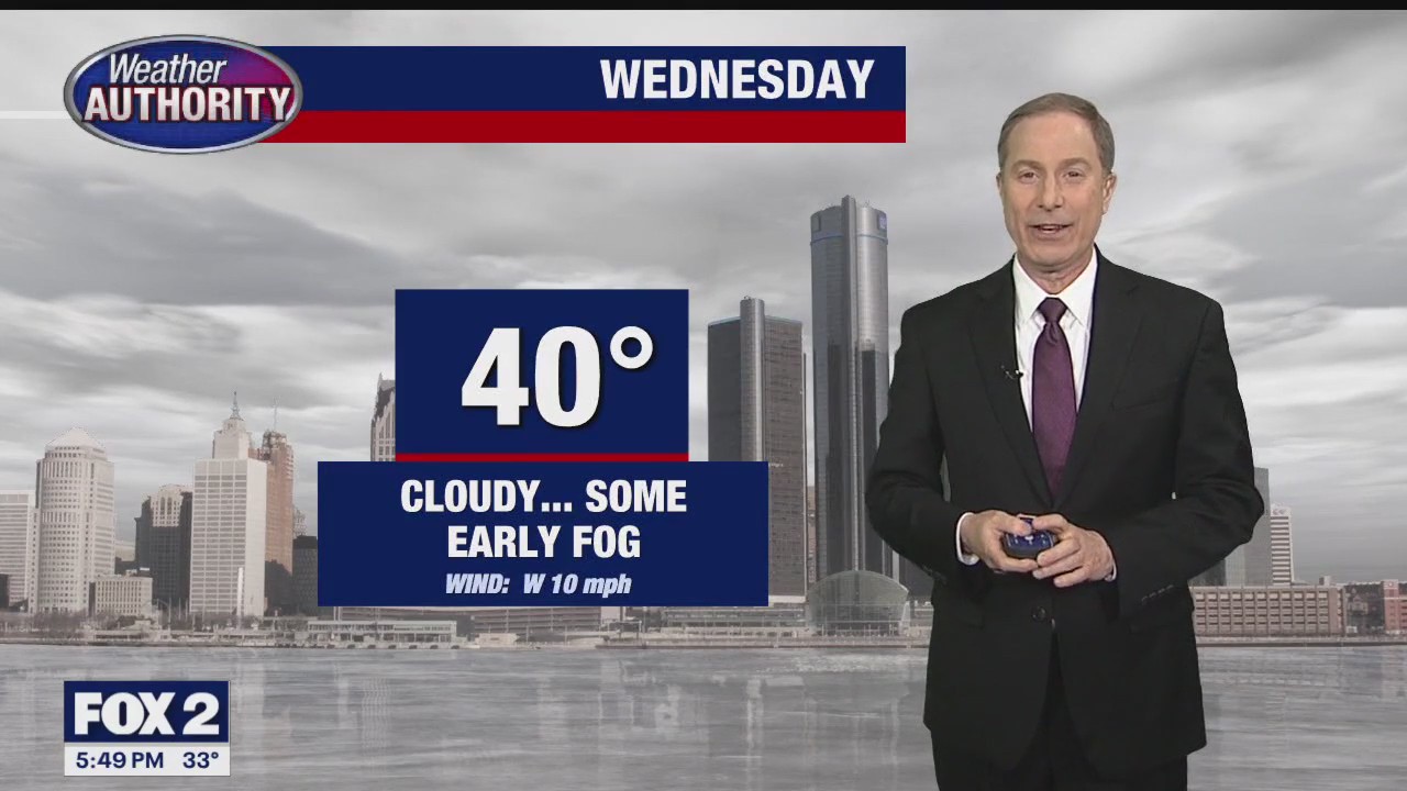 Cloudy Wednesday, morning fog expected | FOX 2 Detroit