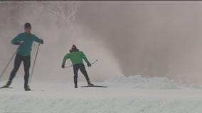 Skiers and sledders rejoice in Minnesota snow