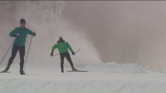 Skiers and sledders rejoice in Minnesota snow