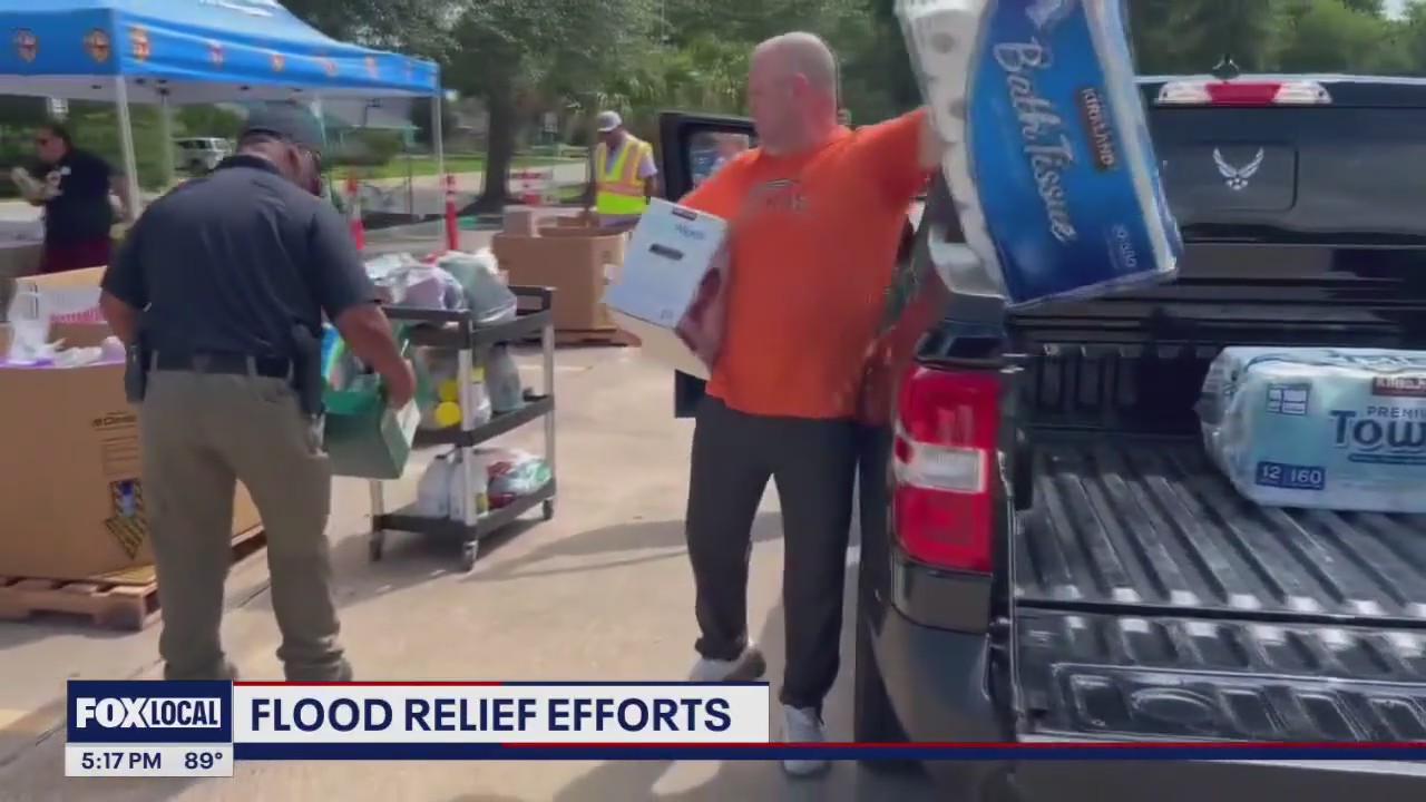 Texans gather supplies to support flooding victims