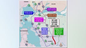 Southbound I-680 in Pleasanton closed