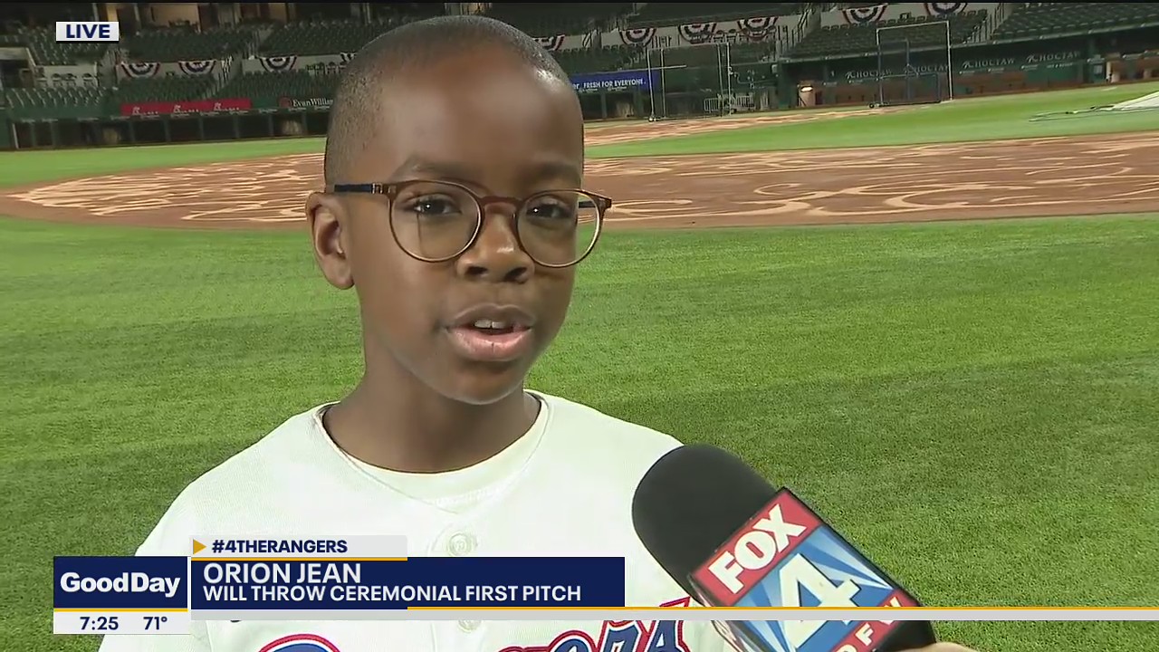 North Texas 6th grader to throw out first pitch at Rangers home opener