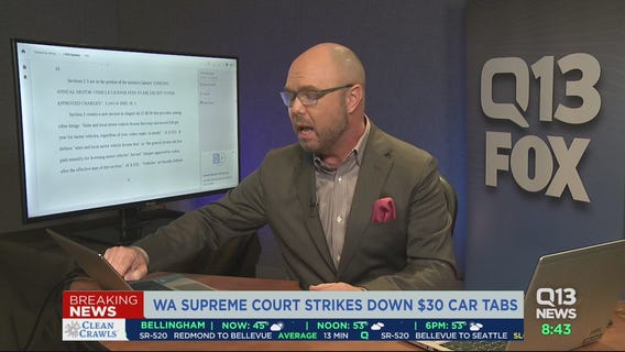 State Supreme Court strikes down 30 dollar car tabs