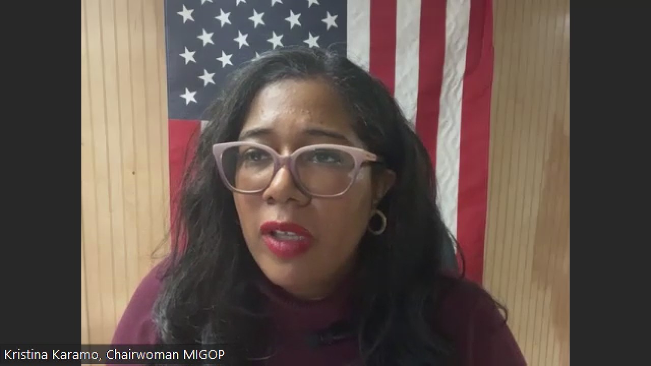 Michigan GOP Chair Kristina Karamo vows she isn't leaving post amid ousting rumors by party
