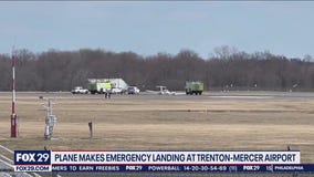 Small plane makes emergency landing at Trenton-Mercer Airport