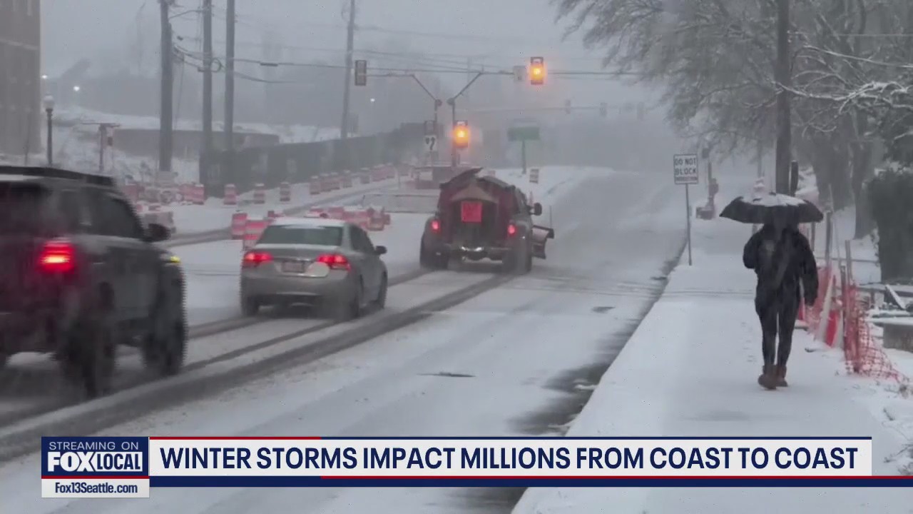 Winter storms impact millions from coast to coast | FOX 13 Seattle