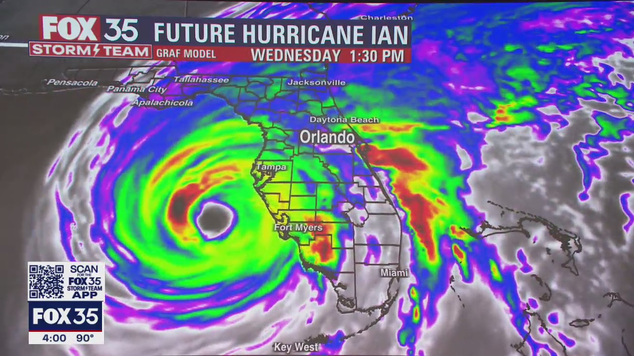 Tropical storm watches for Central Florida as Hurricane Ian intensifies