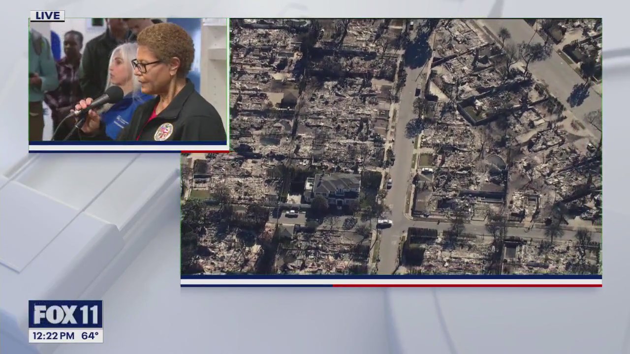 LA mayor update on wildfire assistance