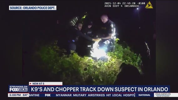 Police K9s track down suspect accused of fleeing Orlando police officers