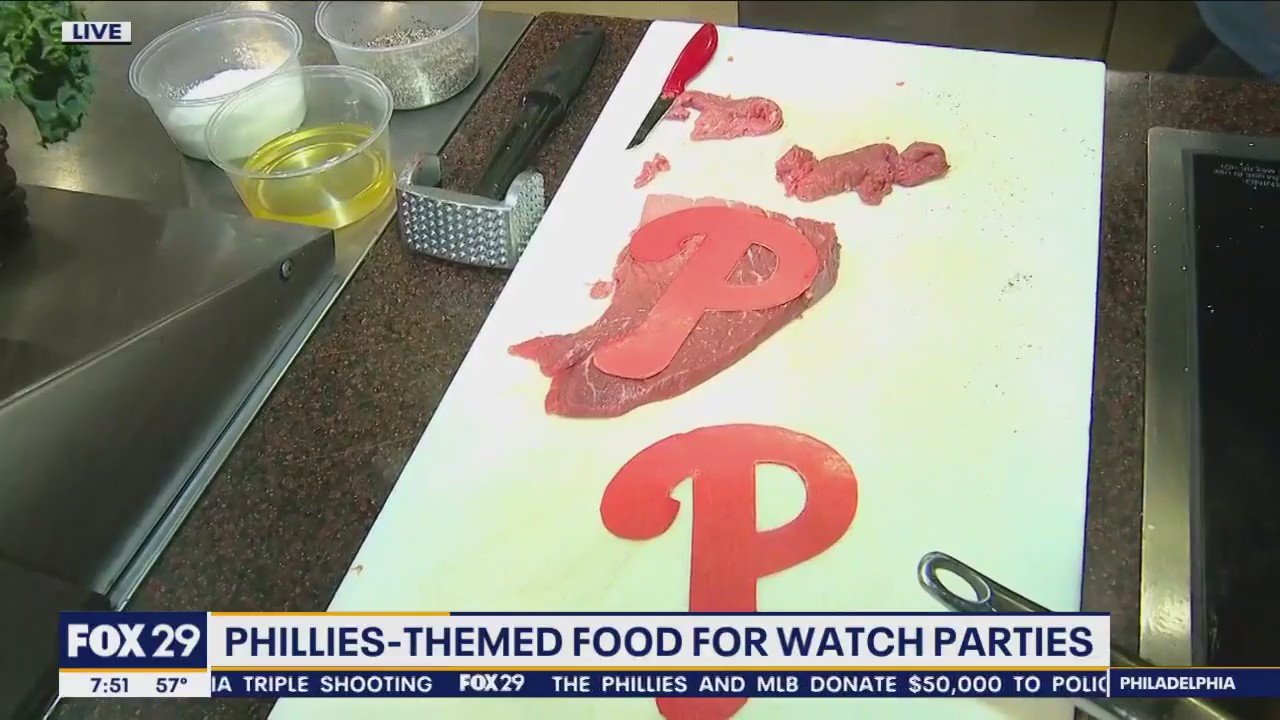 Learn how to make P-shaped steaks at local market to support Phillies