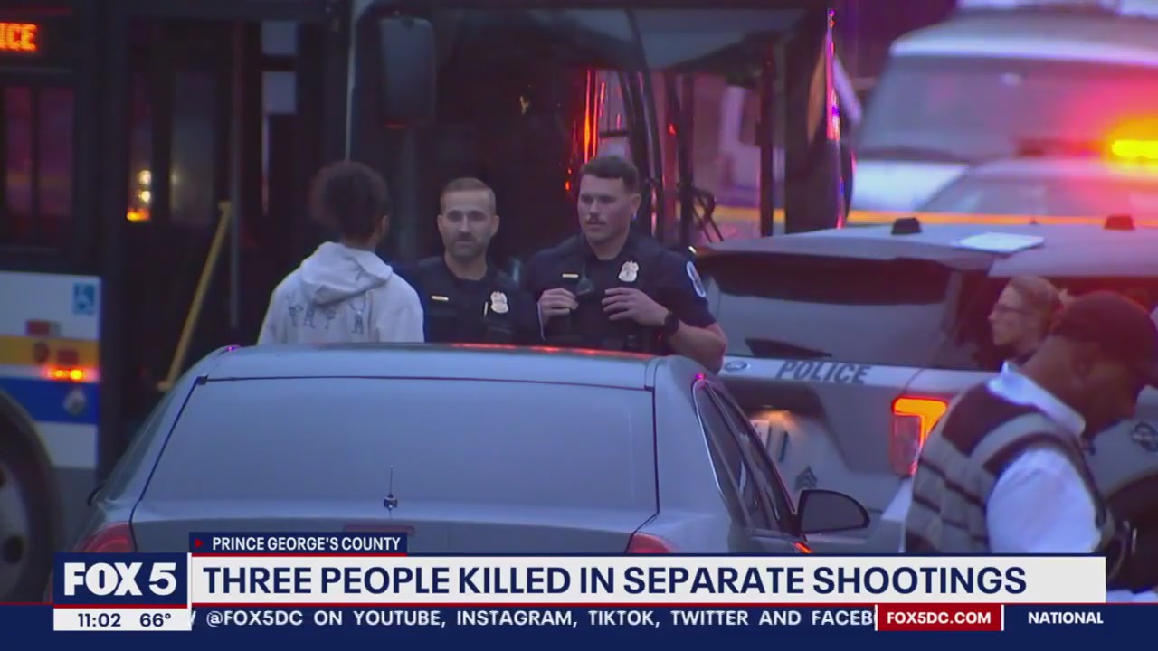 7 shot, 3 killed in separate Prince George's County shootings | FOX 5 DC