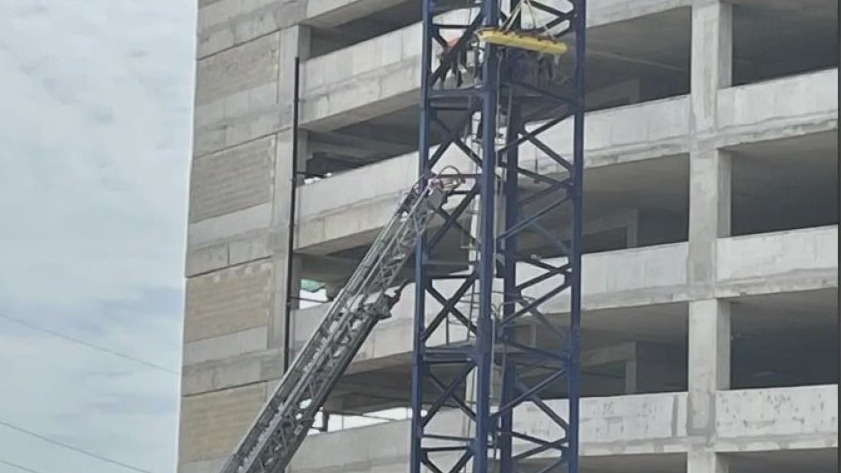 Worker with heat-related illness rescued