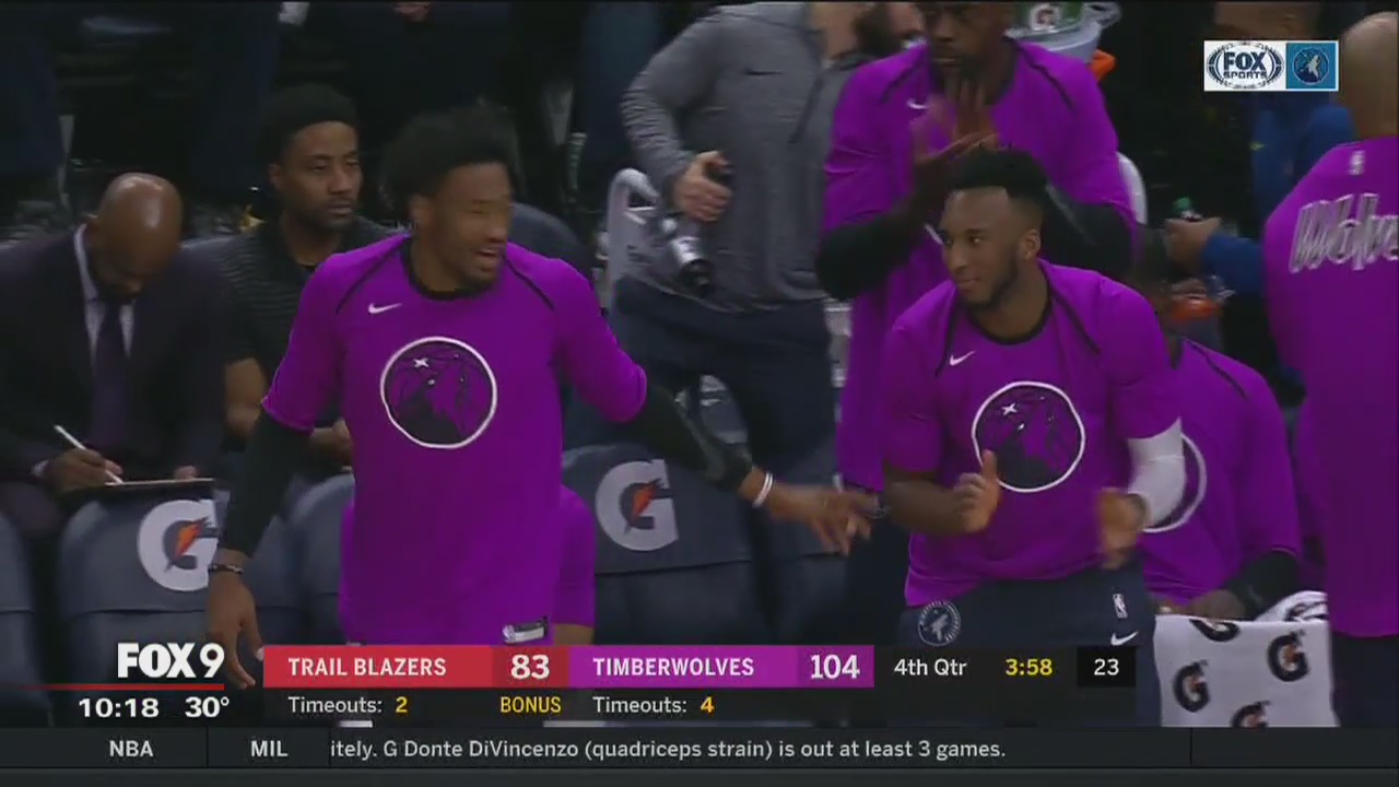 Minnesota Timberwolves sport Prince-inspired jerseys