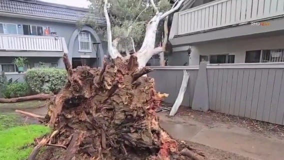 Second of three storms moving into California