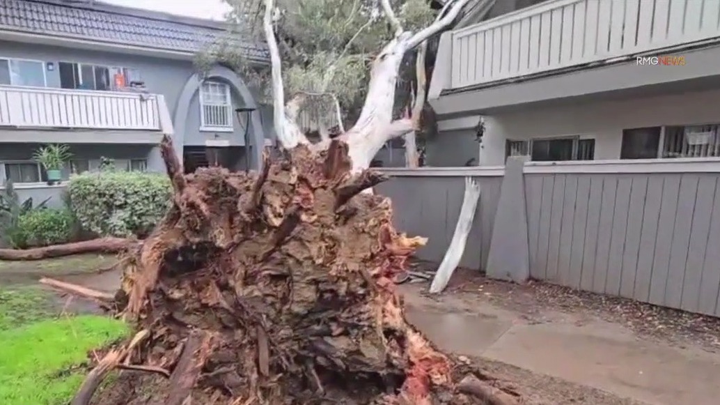 Second of three storms moving into California