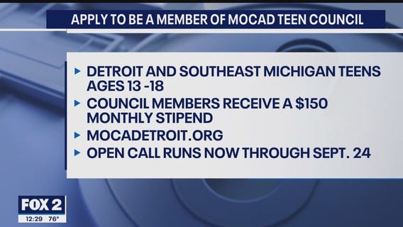 Apply to be a member of the MOCAD Teen Council