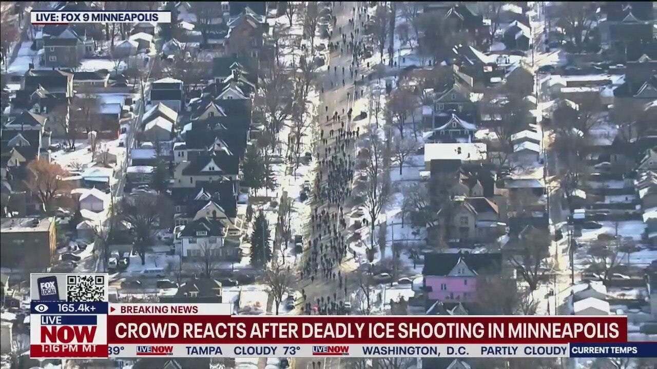 WATCH protestors throw snowballs at cops in Minnesota