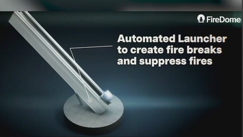 Fire Dome missile technology combats wildfires