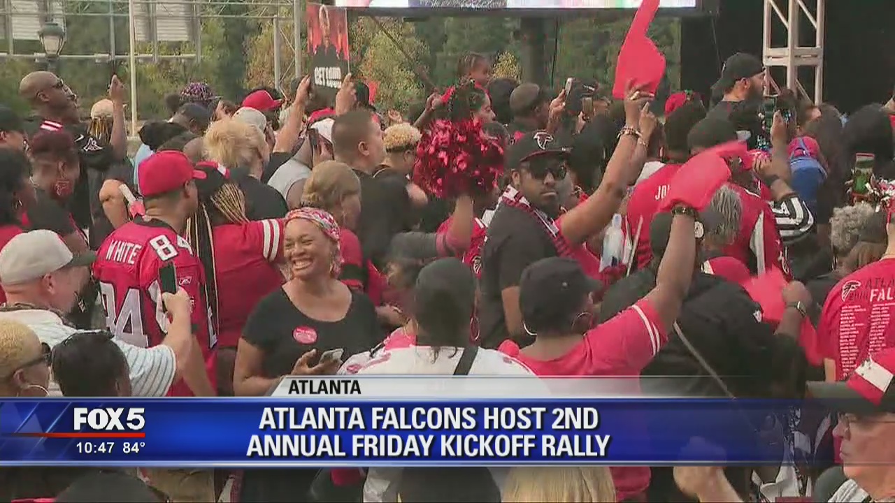 Atlanta Falcons host second annual Friday kickoff rally