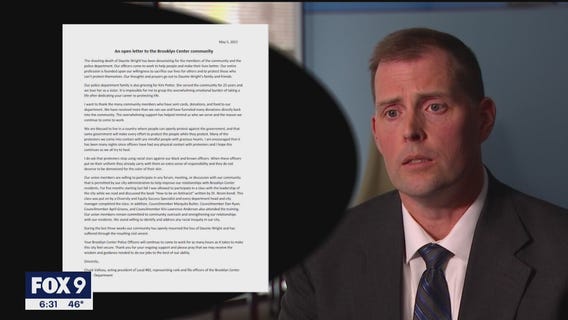 Brooklyn Center PD union president speaks out after Daunte Wright shooting