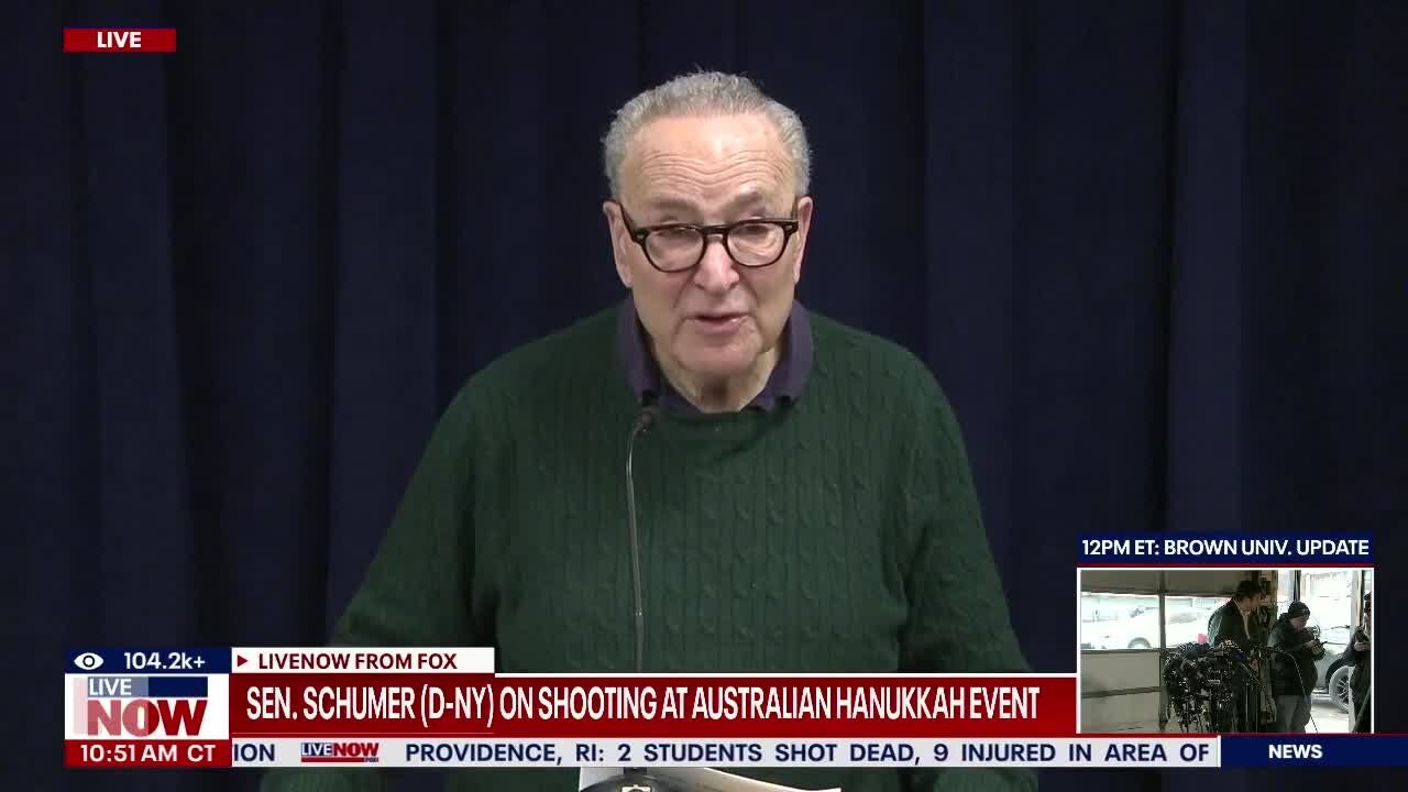 Schumer responds to shootings in Providence, Sydney