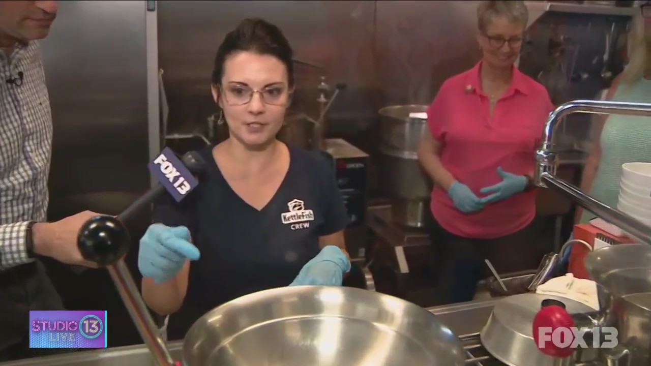 Tasting bites at Kettlefish in Gig Harbor