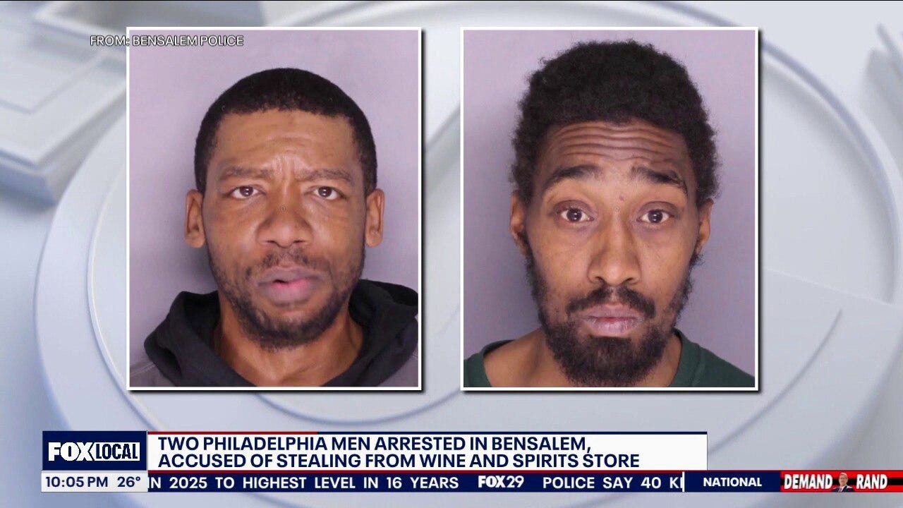 2 Philly men accused of stealing from wine and spirits store