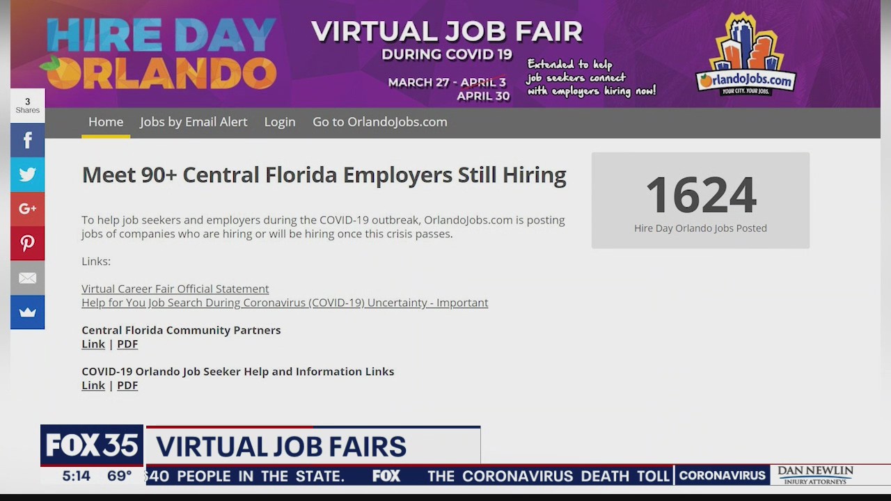Virtual job fairs being held even with high unemployment