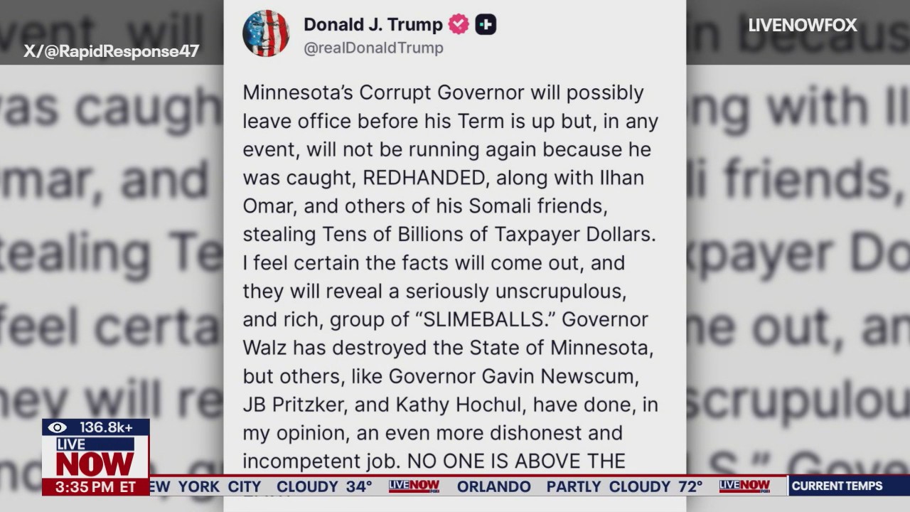 Trump responds to Tim Walz reelection announcement