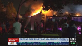 Two fires at one Tukwila apartment complex