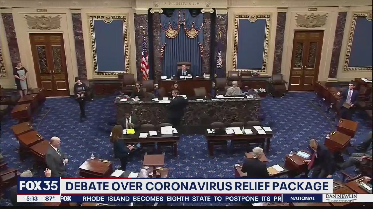 Debate over coronavirus relief package