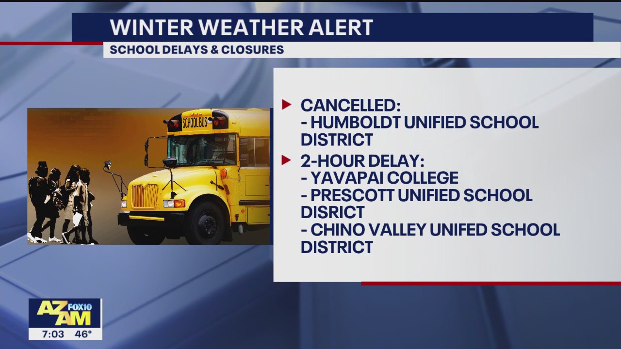 AZ winter weather causes school delays, cancellations | FOX 10 Phoenix