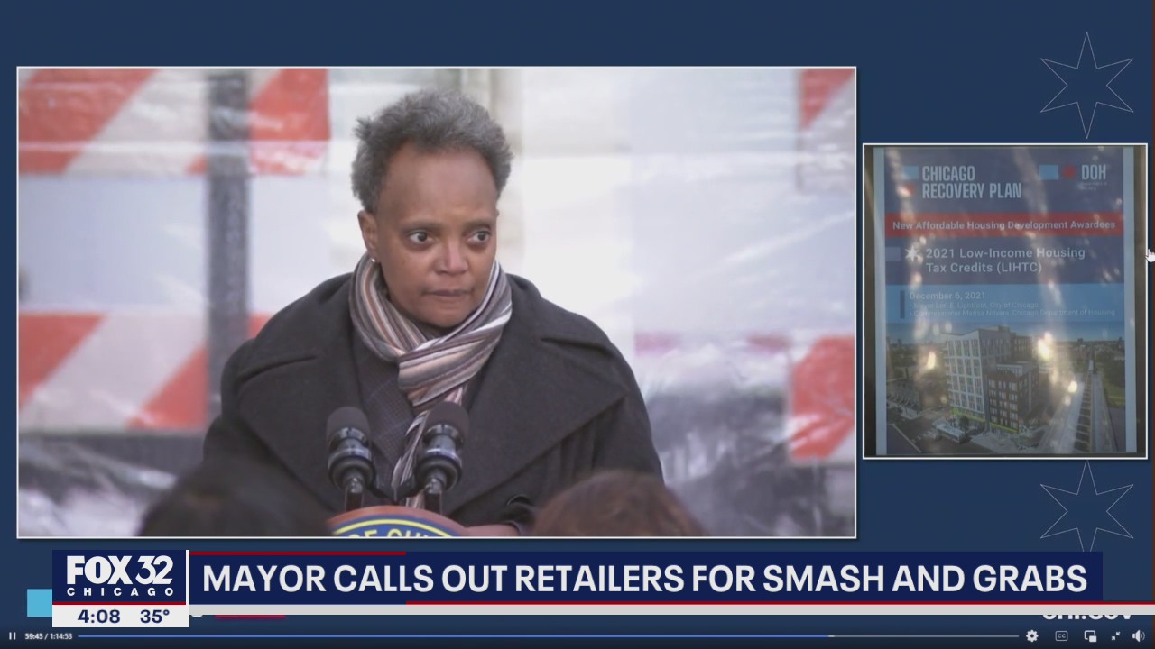Lightfoot calls out retailers after recent surge in smash-and-grabs