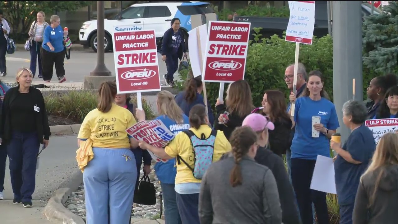 Nurses, radiology techs strike at Ascension Providence Rochester