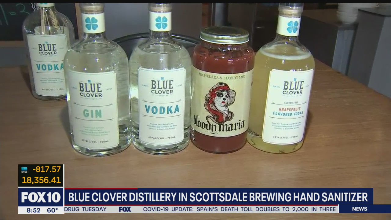 Blue Clover Distillery to donate hand sanitizer to organizations in need